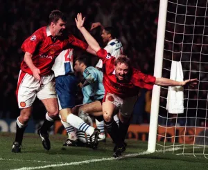 Champions League Quarter Final First Leg match at Old Trafford