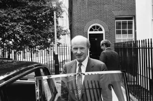 Finance Prints: Chancellor of the Exchequer Anthony Barber leaves Downing Street for the House of Commons