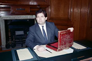 01300 Prints: The Chancellor of the Exchequer, Nigel Lawson. 7th March 1989