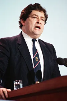 Chancellor of the Exchequer Nigel Lawson at the Conservative Party Conference, Blackpool