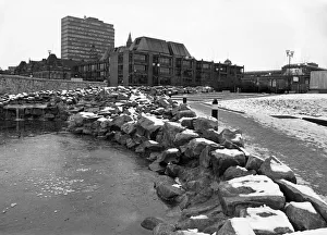 00593 Prints: The changing face of Middlesbrough as the new pathway leads the eye passed the rockery