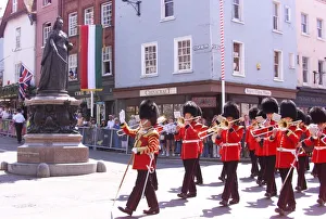 Changing of the guard at Windsor Castle June 1999 The band of the Coldstream Guards