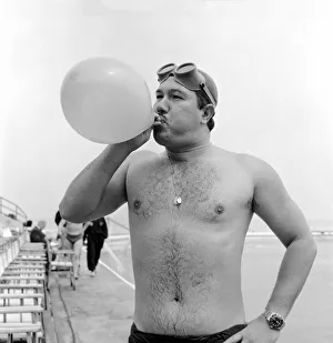 Channel Swimmers: Little and Large, people who attempt to swim the English Channel come