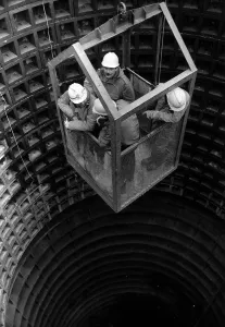 Subterrania Prints: Channel Tunnel December 1987 The man who will start to dig the Channel Tunnel