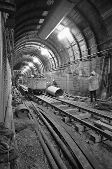 01103 Prints: Channel Tunnel project cancelled 20th January 1975 On the day the button was to be