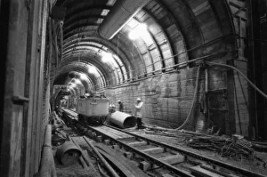 01103 Prints: Channel Tunnel project cancelled 20th January 1975 On the day the button was to be