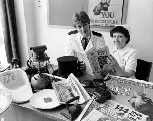 Treatment Prints: Charge nurse David Mudd and nurse Janet Groom are using blasts from the past