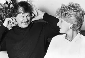 Husband And Wife Prints: Charles Bronson actor with his actress wife Jill Ireland April 1984