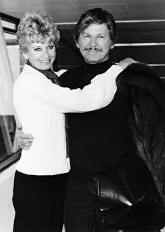 Charles Bronson Actor with wife at airport March 1984 Dbase