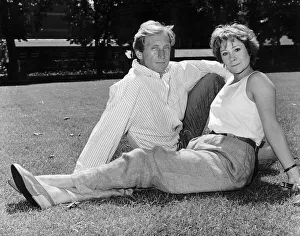 Charles Dance actor with actress Zoe Wanamaker July 1987