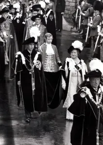 Charles invested in Knights of the Garter Ceremony at Windsor June 1968