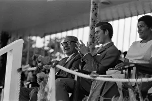 Fiji Prints: Charles, Prince of Wales, celebrates independence day in Fiji. 10th October 1970