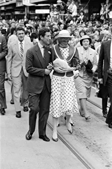 Charles, Prince of Wales and Diana, Princess of Wales visit Australia. April 1983