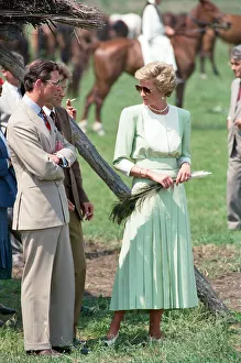 Charles, Prince of Wales and Diana, Princess of Wales visit Hungary. May 1990