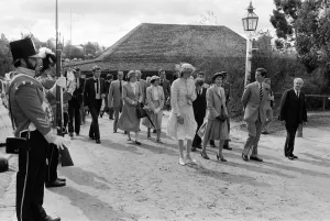 Charles, Prince of Wales and Diana, Princess of Wales visit Sovereign Hill Museum in