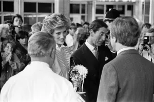 Charles, Prince of Wales and Diana, Princess of Wales visit Wythenshawe