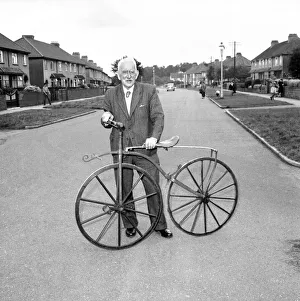 Charles Westley, Bristol seen here with part of his old bikes collection