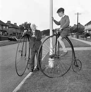 Charles Westley, Bristol seen here with part of his old bikes collection