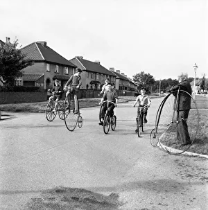 Charles Westley, Bristol seen here with part of his old bikes collection