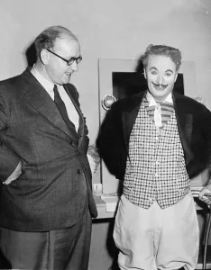 Charlie Chaplin and William Connor (cassandra) A&copy;Mirrorpix