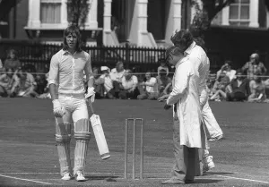 Spectators Prints: Charlie George football player for Arsenal July 1973 playing in a charity