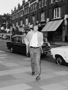 Charlie Watts of The Rolling Stones arrives at Olympic Studios in Barnes where they were