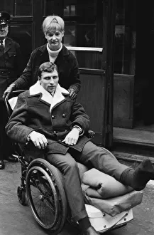 Charlton Athletic footballer Mike Bailey returns to London with his wife after breaking