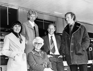The Charlton Family in 1974. Picture shoes Left - Mrs Bobby Charlton