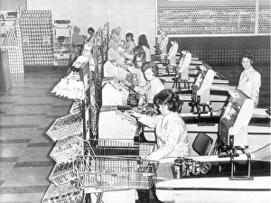 Checkout staff at the co-ops new discount store are gearing up for the rush