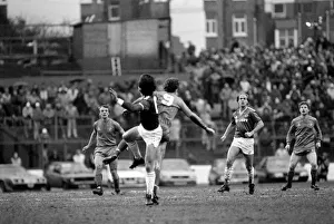 Chelsea 2 v. Leicester 2. Division One Football February 1986 LF18-04-012