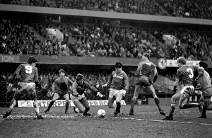 Chelsea 2 v. Leicester 2. Division One Football February 1986 LF18-04-045