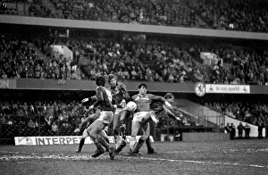 Chelsea 2 v. Leicester 2. Division One Football February 1986 LF18-04-046