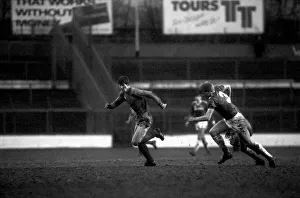 Chelsea 2 v. Leicester 2. Division One Football February 1986 LF18-04-085