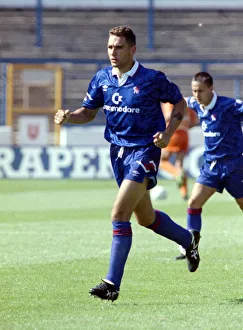 Chelsea 4 v. Luton Town 0. Vinnie Jones playing in his debut for the blues against