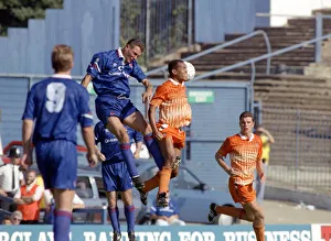 Chelsea 4 v. Luton Town 0. Vinnie Jones playing in his debut for the blues against