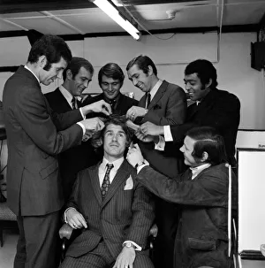 Chelsea football player David Webb opens a wig boutique and hairdresser in London