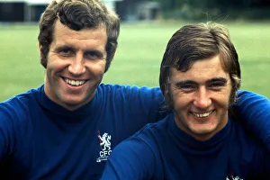 00208 Prints: Chelsea footballers Peter Osgood and Alan Hudson December 1971