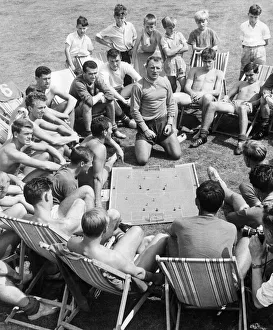Practice Prints: Chelsea players, preparing for their return to First Division Football