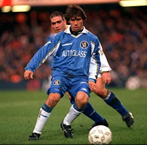 Chelsea v Leeds United at Stamford Bridge 13 December 1997 Gianfranco Zola in