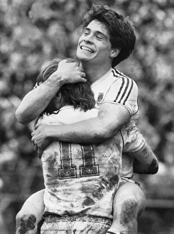Chelsea v West Ham United at Stamford Bridge Tony Cottee celebrates after scoring