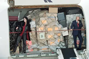 Cher, American singer and actress at London Gatwick Airport