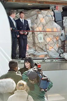 Cher, American singer and actress at London Gatwick Airport