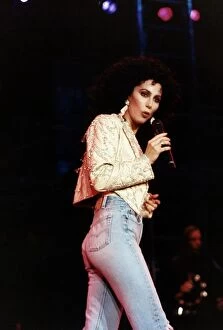 Images Dated 4th October 1990: Cher in concert at Dublin
