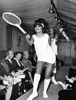 Ethnicity Prints: Cherry black models a tennis outfit She was one of the first black models to appear in