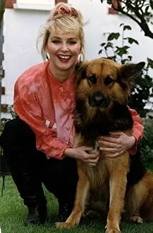 00161 Collection: Cheryl Baker TV Presenter with dog named malx