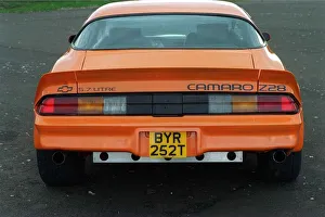 Custom Prints: Chevrolet Camaro owned by Allan Billingham March 1998 Orange paint rear view