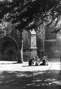 Core77 Prints: Childhood confidences in the playground of the girls school beside the walls of Tewesbury