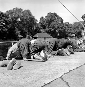 Childhood: Fishing. After the Tiddler Title. ! Its a great day by the pond