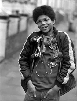 00351 Prints: Children: Clever: Superkid Stephen: Stephen Salmon, one of the superkids. January 1973