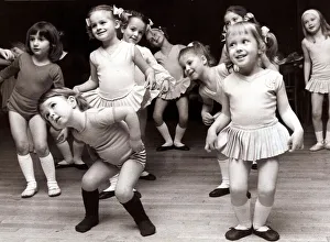Curiosity Prints: Children dancing during a ballet class at the Morgan Alsanoff Stage School in London in